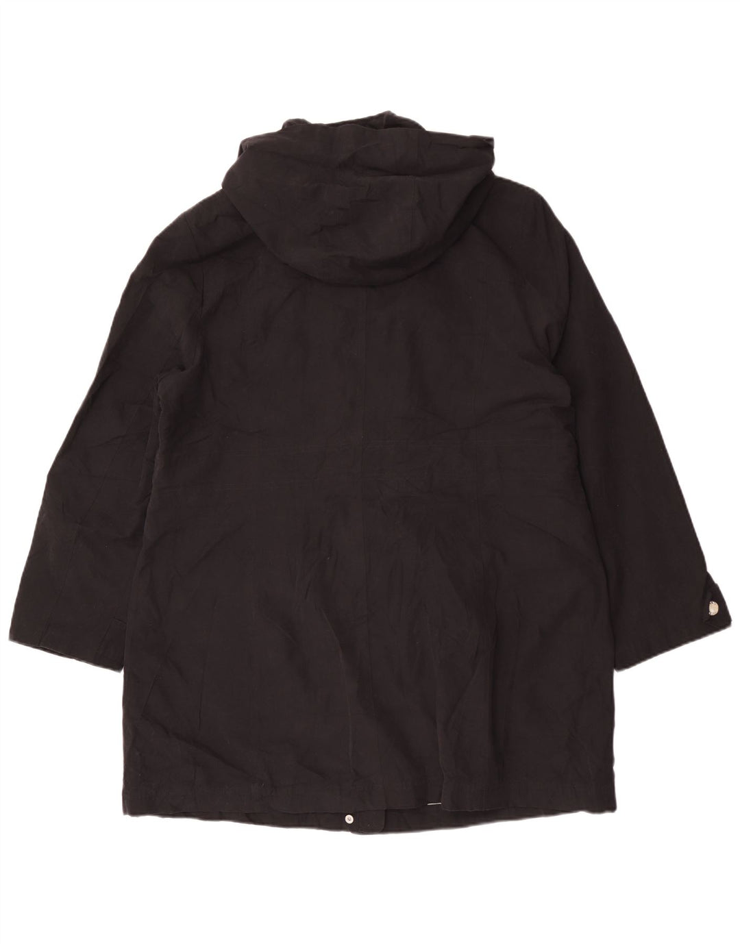 Dkny Γυναικείο Αδιάβροχο με κουκούλα UK 18 XL Μαύρος Πολυεστέρας
