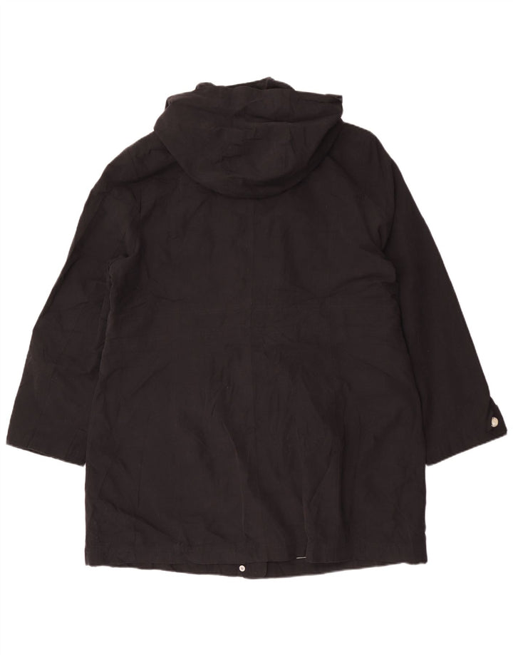 Dkny Γυναικείο Αδιάβροχο με κουκούλα UK 18 XL Μαύρος Πολυεστέρας