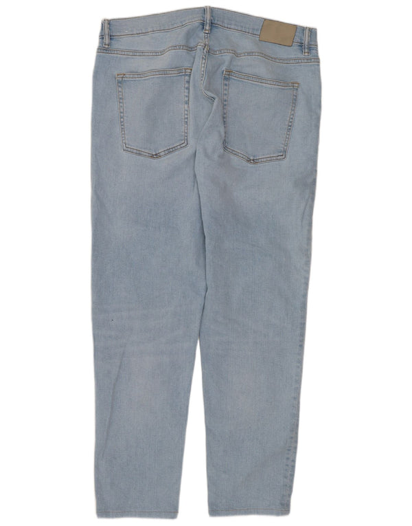 Zara Ανδρικό Tapered Jeans W36 L29 Μπλε βαμβακερό