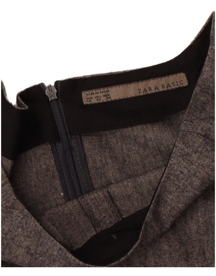 Zara Γυναικείο φόρεμα Shift UK 6 XS γκρι βισκόζη