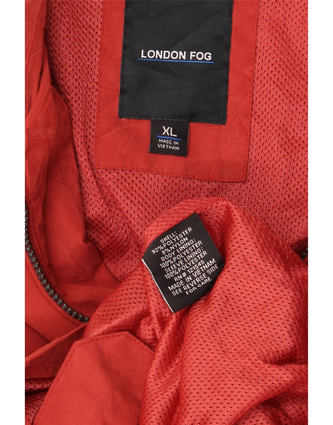 Ανδρικό μπουφάν LONDON FOG Bomber UK 42 XL Red Polyester