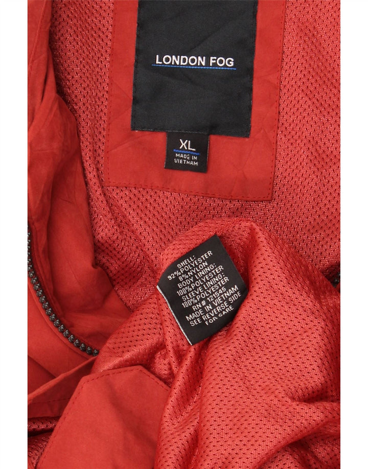 Ανδρικό μπουφάν LONDON FOG Bomber UK 42 XL Red Polyester