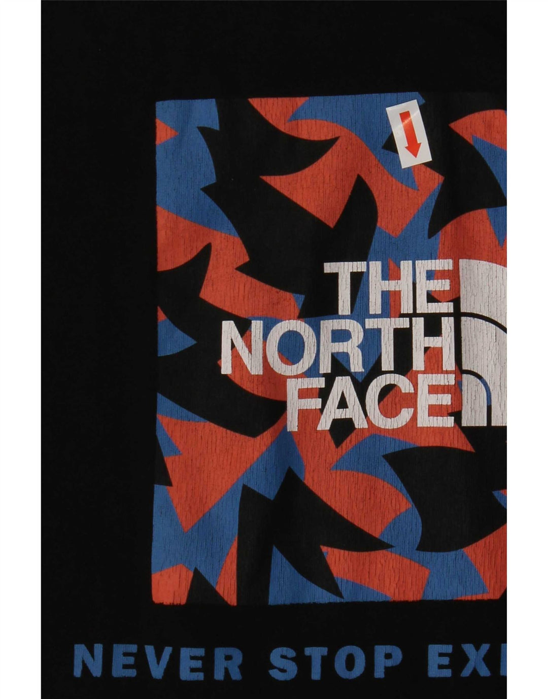 Ανδρικό γραφικό T-Shirt North Face Top Μεσαίο μαύρο βαμβακερό
