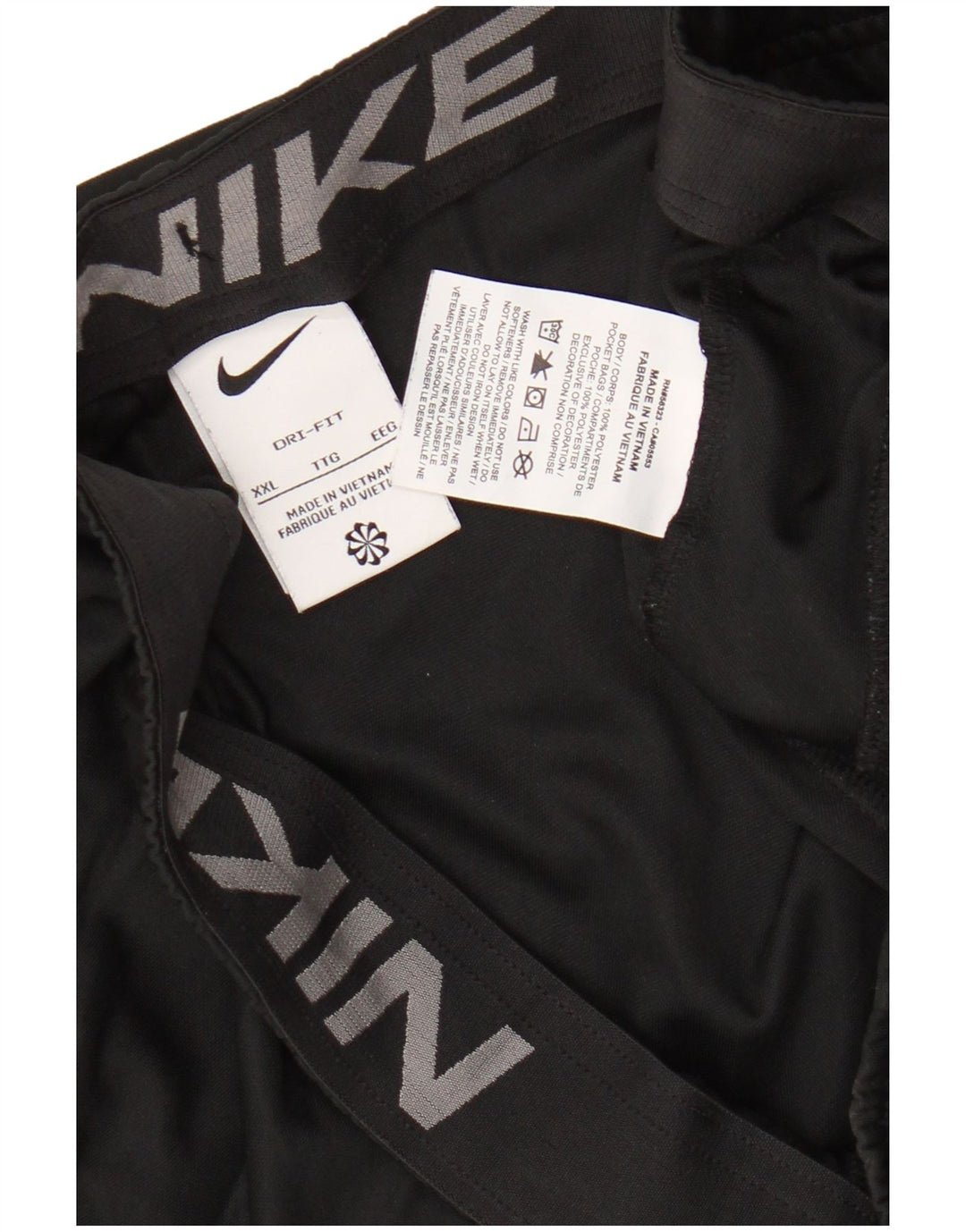 Γραφικό αθλητικό σορτς Nike ανδρικό Dri Fit 2XL μαύρο πολυεστέρα