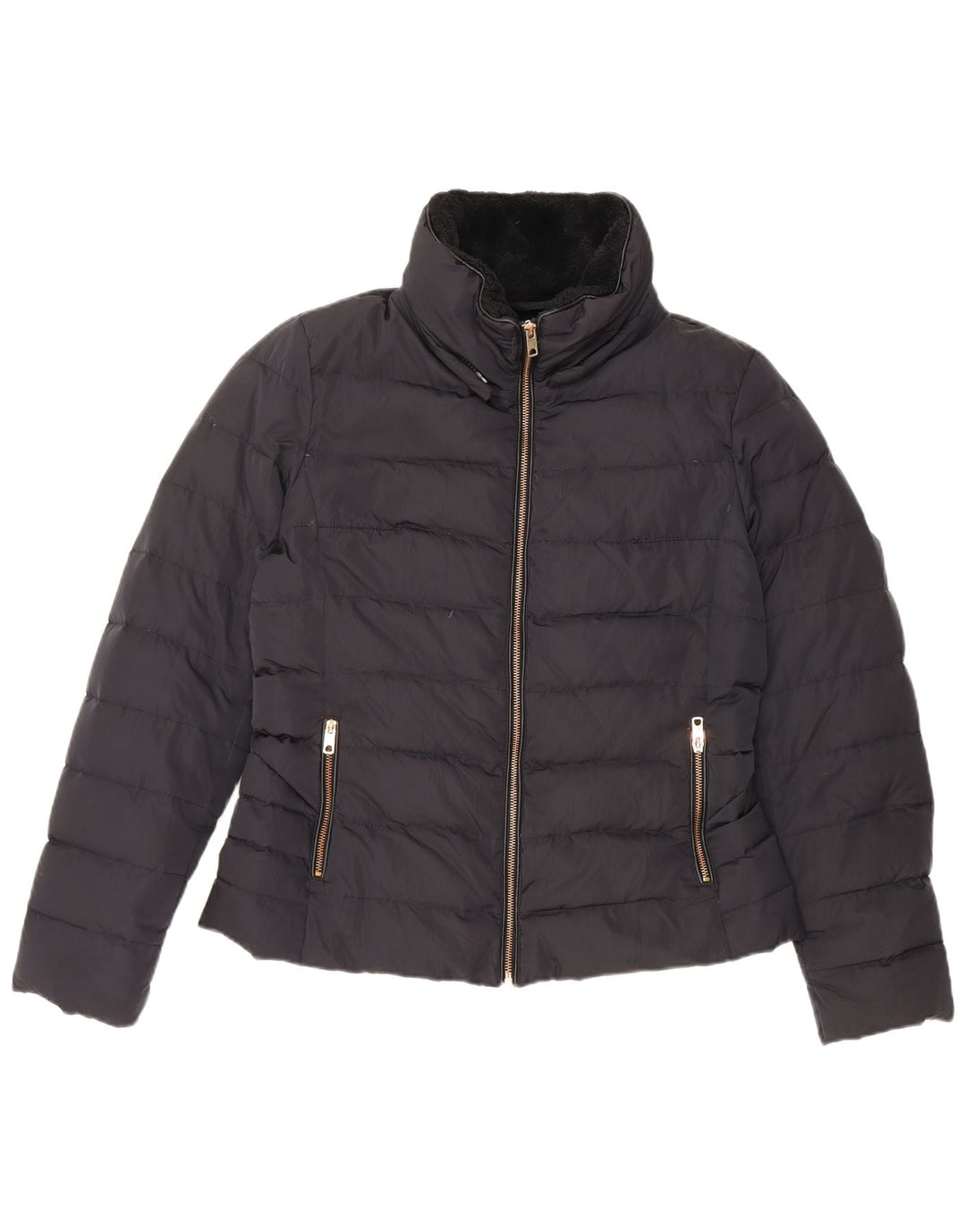 Zara Γυναικείο μπουφάν UK 14 Large Navy Blue