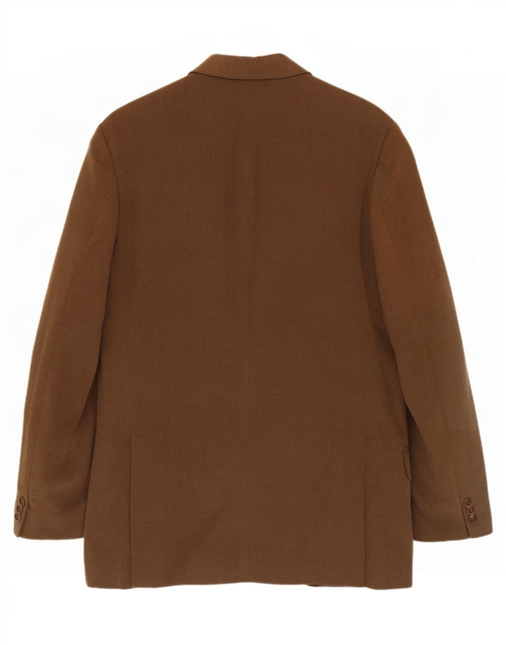 Massimo Dutti Ανδρικό σακάκι μπλέιζερ με 3 κουμπιά EU 46 Μικρό καφέ βαμβακερό