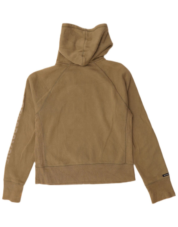 Abercrombie & Fitch Γυναικεία γραφικά κουκούλα UK 16 Μεγάλο βαμβακερό χακί