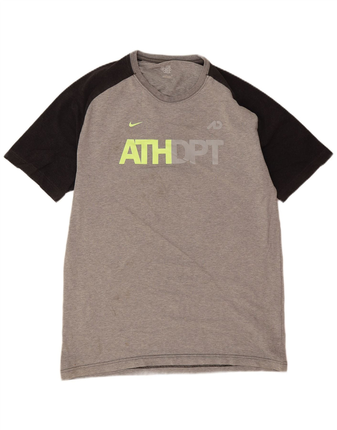 Ανδρικό γραφικό μπλουζάκι Nike με μεγάλο γκρι χρώμα, βαμβακερό