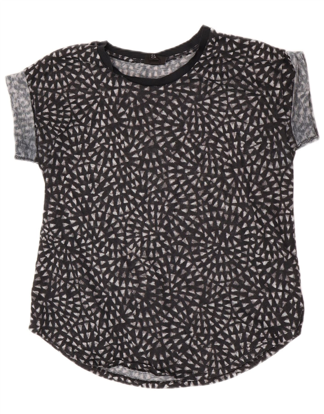 Mossimo Γυναικεία See Through Μπλούζα Top UK 18 XL Black Polyester