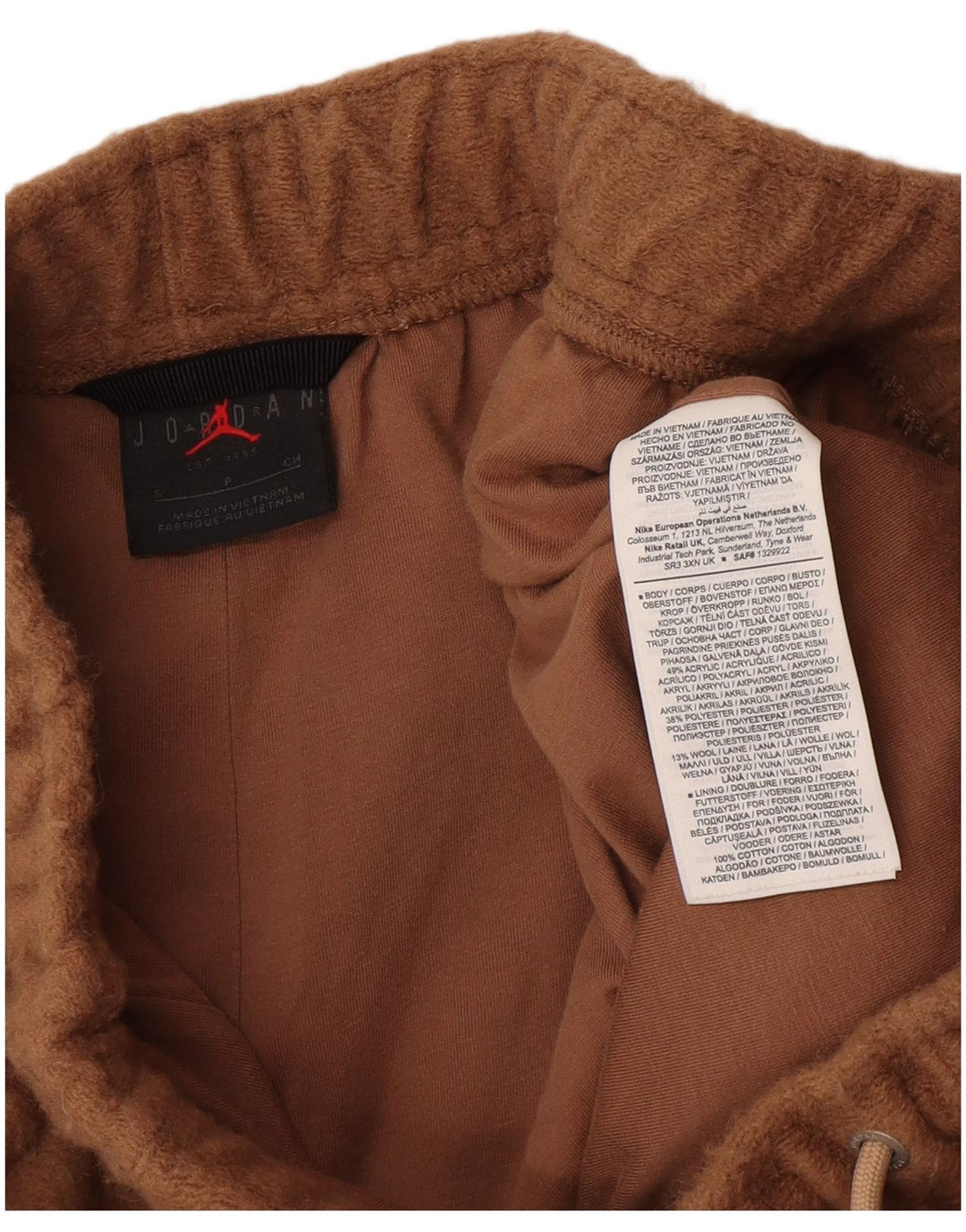 Jordan Ανδρική φόρμα παντελόνι Joggers Μικρό Καφέ Ακρυλικό