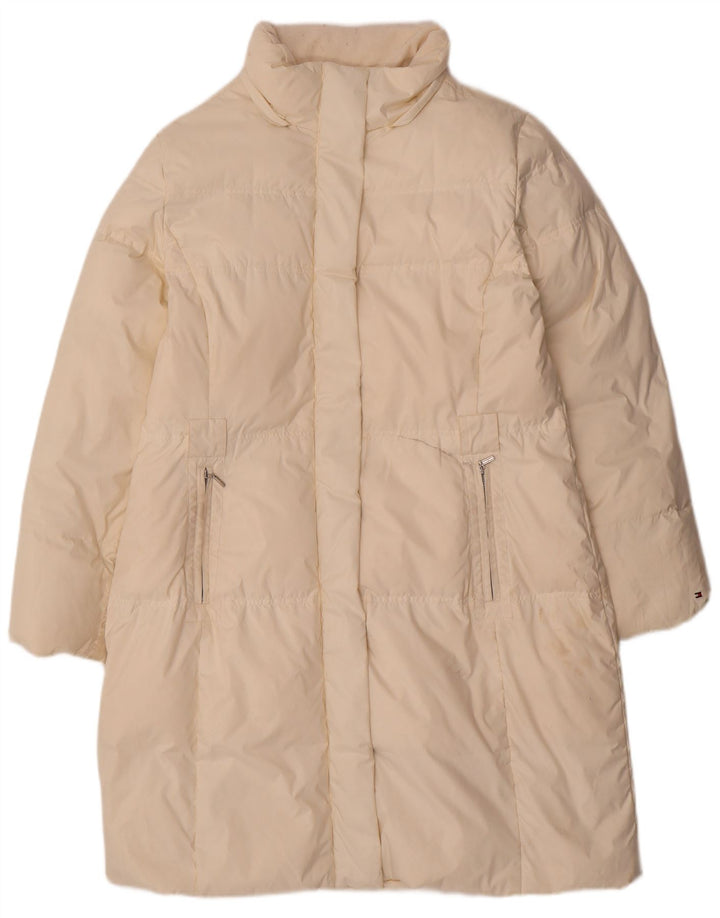 Tommy Hilfiger Γυναικείο παλτό UK 18 XL Λευκός Πολυεστέρας