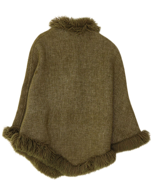 Vintage Γυναικείο Παλτό Poncho One Size Khaki