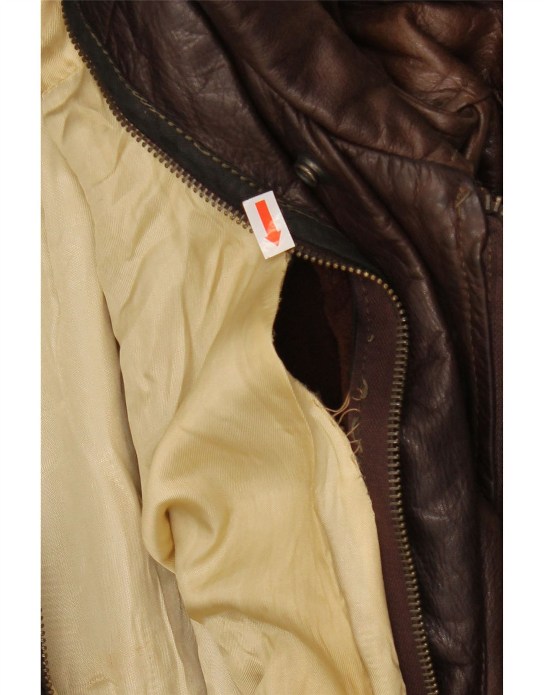 VINTAGE Ανδρικό Δερμάτινο Μπουφάν UK 42 XL Καφέ