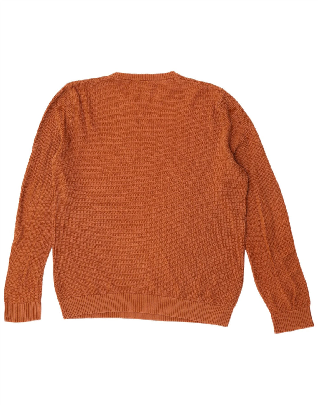 Ανδρικό πουλόβερ Zara Crew Neck Jumper Μεγάλο Καφέ Βαμβακερό