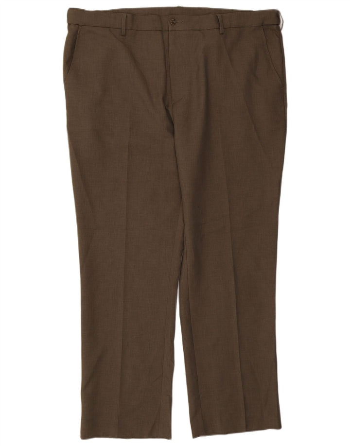 Farah Ανδρικό ίσιο παντελόνι Chino W44 L31 Χακί Πολυεστέρας