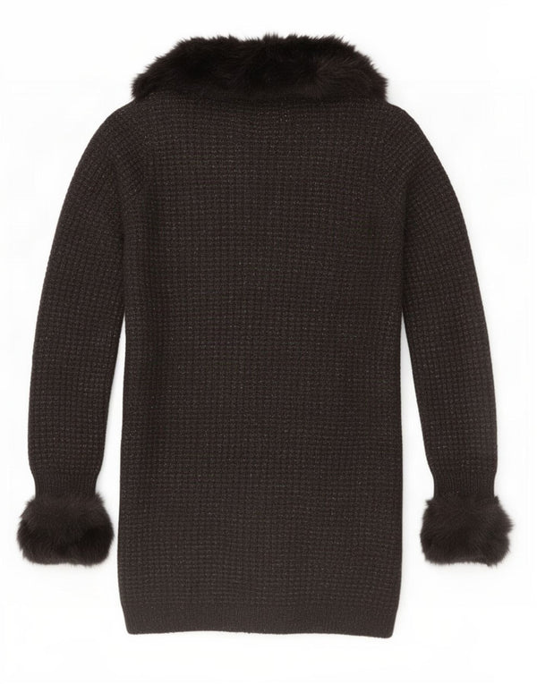 Γυναικείο πουλόβερ Marks & Spencer Per Una Longline Cardigan UK 14 Medium Black