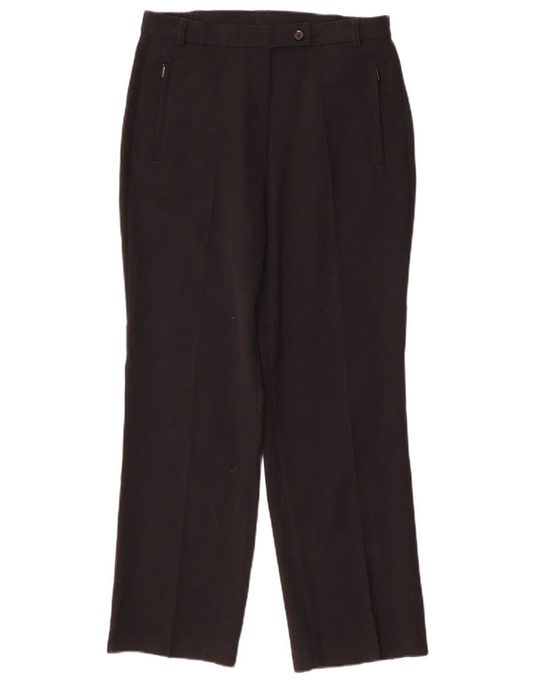 Marks & Spencer Γυναικείο ίσιο casual παντελόνι UK 8 Small W28 L26 Black