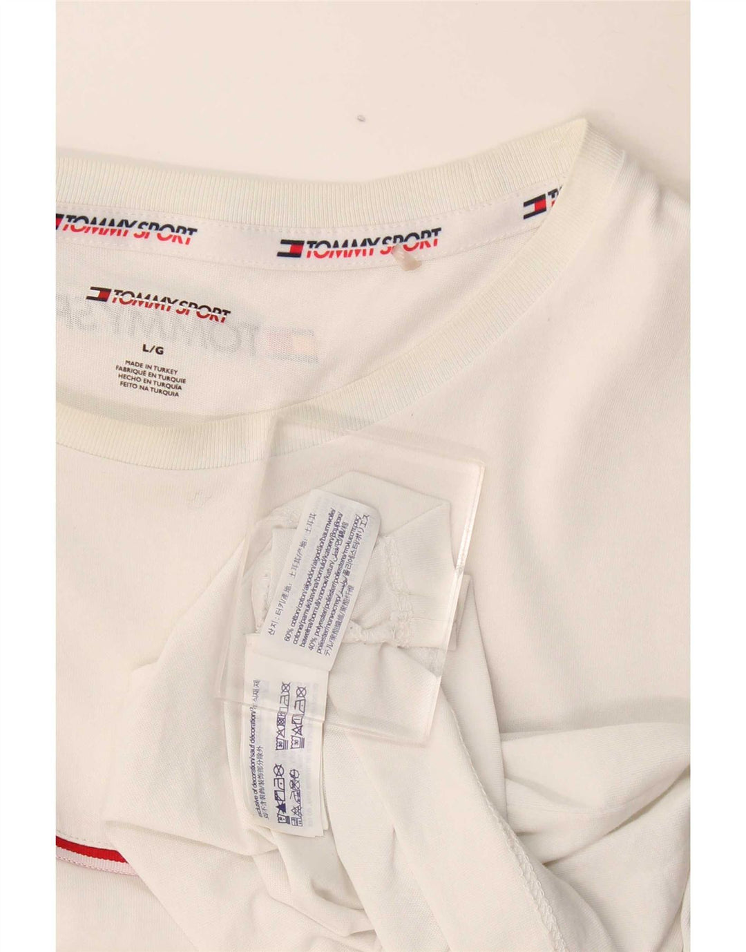 Ανδρικό T-Shirt Tommy Hilfiger Top μεγάλο λευκό βαμβακερό