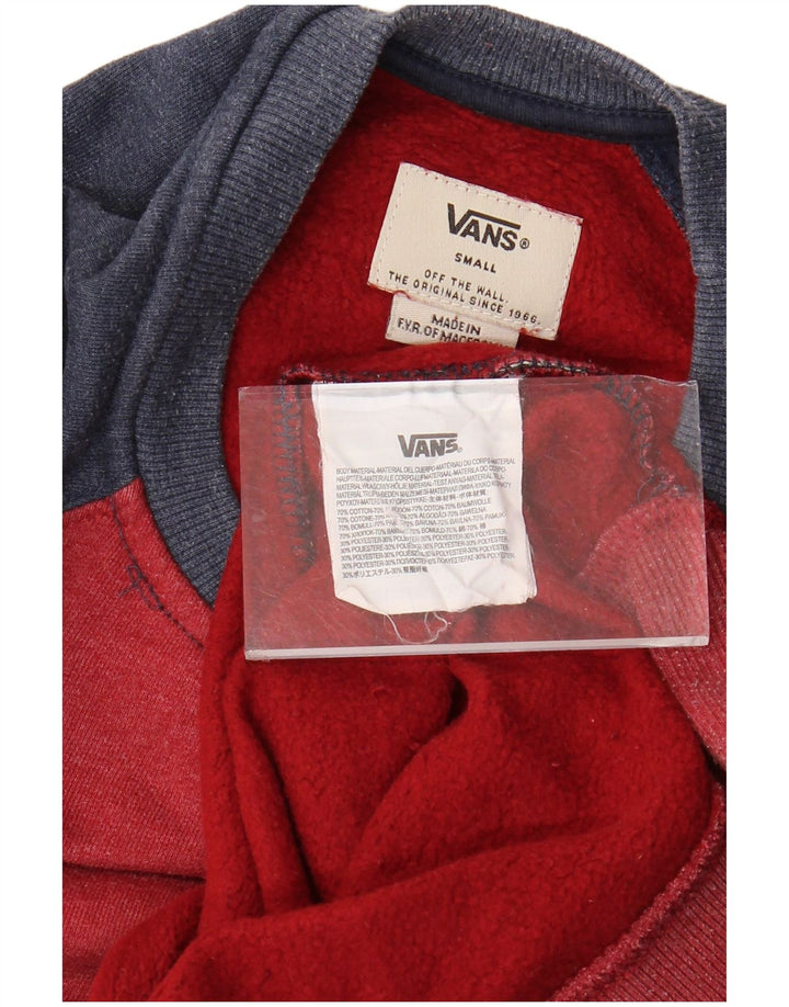 Ανδρικό φούτερ VANS Jumper Small Red Colourblock Βαμβακερό