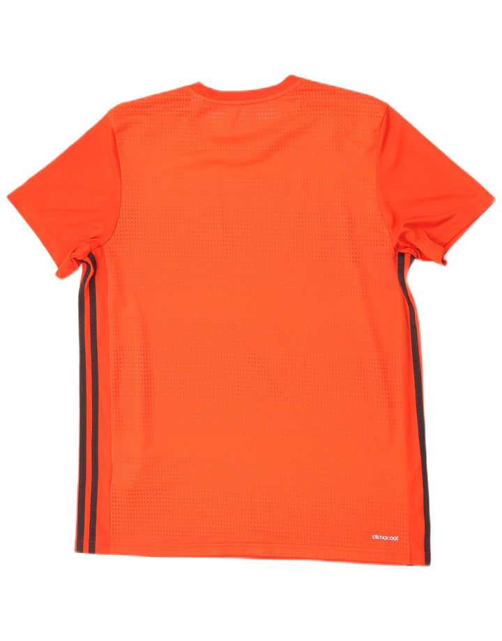 Ανδρικό T-Shirt Adidas Climacool Top Large Polyester σε πορτοκαλί χρώμα