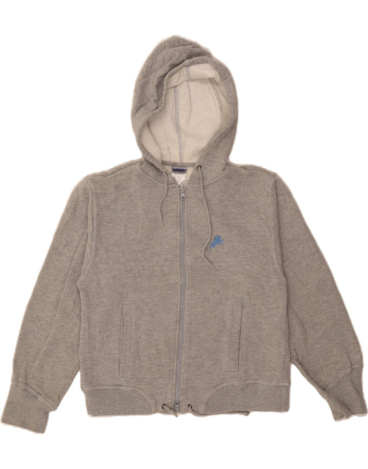 REEBOK Boys Zip Hoodie Sweater 13-14 Years Medium  Grey Cotton Vintage Reebok and Second-Hand Reebok from Messina Hembry 
