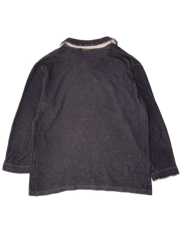 Ανδρικό μακρυμάνικο μπλουζάκι πόλο Fila XL Navy Blue