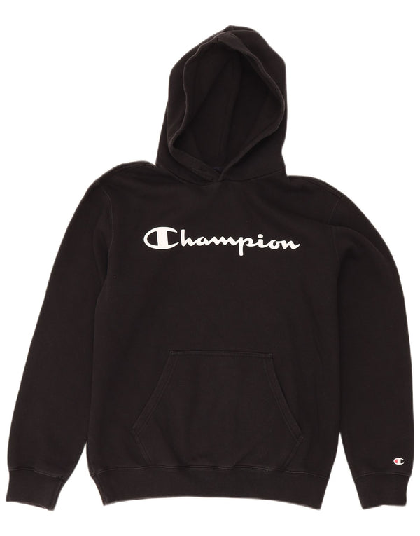 Ανδρικό Champion Graphic Hoodie Jumper Μεσαίο μαύρο βαμβακερό
