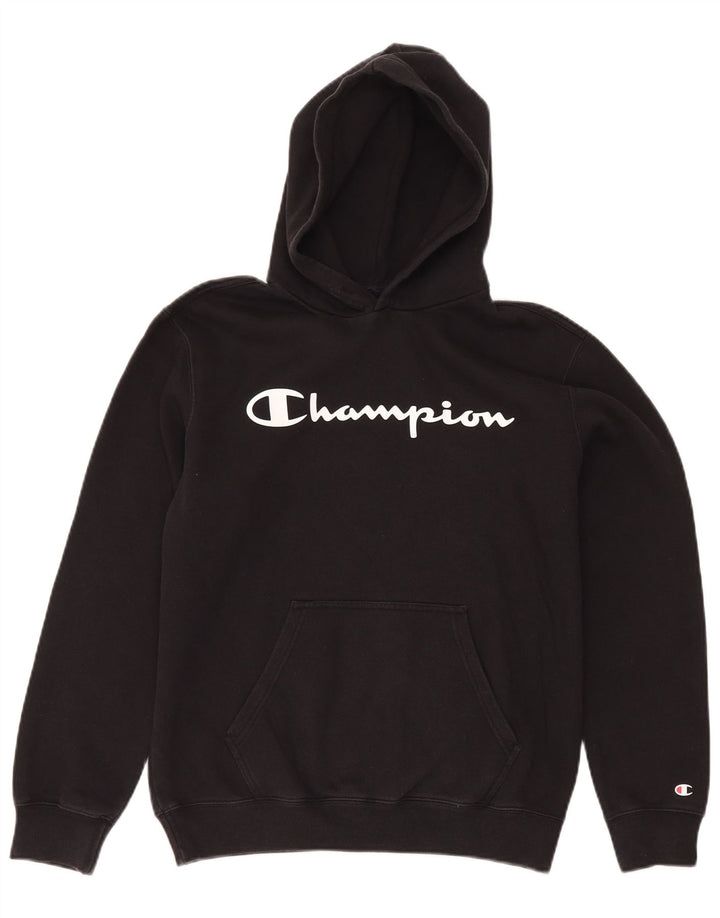 Ανδρικό Champion Graphic Hoodie Jumper Μεσαίο μαύρο βαμβακερό