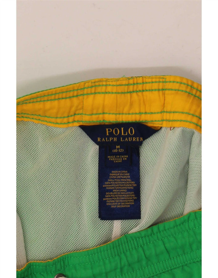 Σορτς κολύμβησης Polo Ralph Lauren για αγόρια 10-11 ετών Μεσαίο πράσινο πολυεστέρας