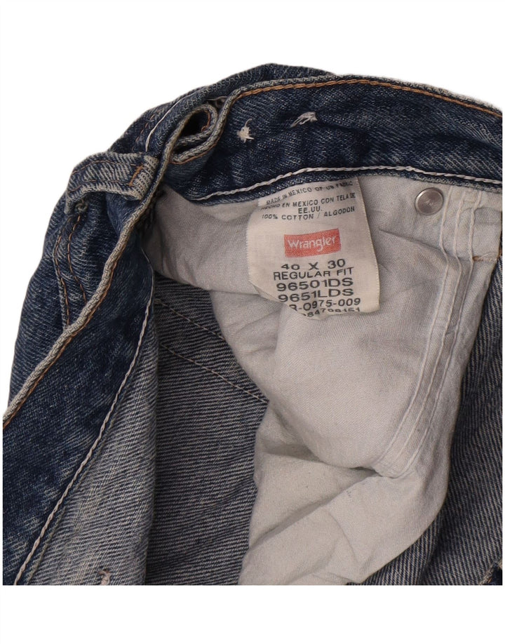 Γυναικείο τζιν σορτς Wrangler κανονική εφαρμογή W40 2XL μπλε βαμβακερό