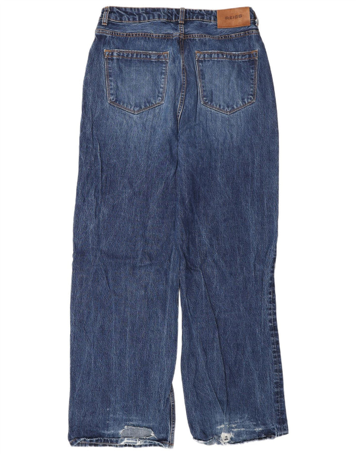 Ανδρικό Reiss Distressed Wide Leg Jeans W30 L33 Blue Viscose