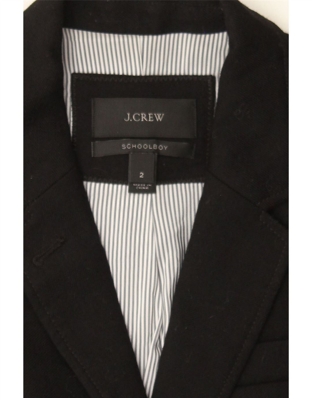 J. CREW Womens 2 Button Blazer Jacket US 2 XS Black Wool Vintage J. Crew and Second-Hand J. Crew from Messina Hembry 