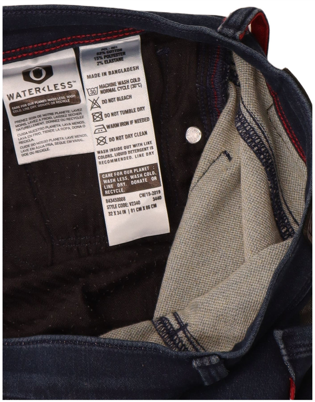 Ανδρικό τζιν Levi's Slim W32 L31 Navy Blue Cotton