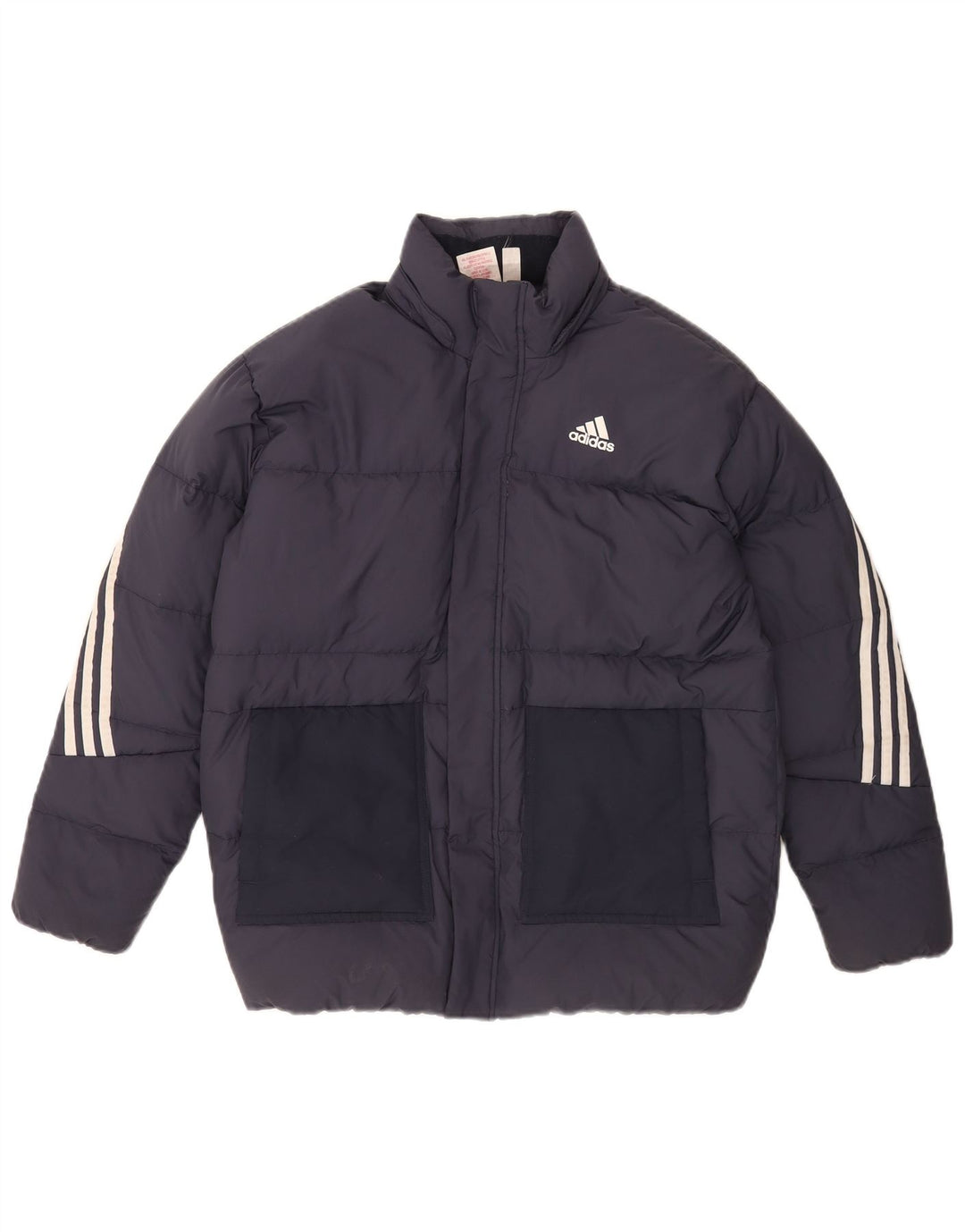 Μπουφάν Adidas Boys με επένδυση 13-14 ετών Navy Blue Polyester