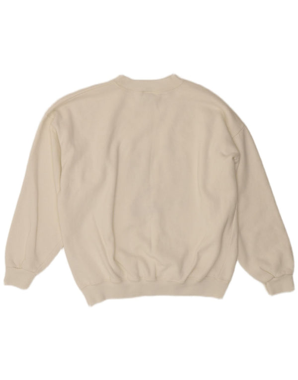 ACORN Γυναικείο πουλόβερ με λαιμόκοψη UK 16 μεγάλο λευκό ακρυλικό