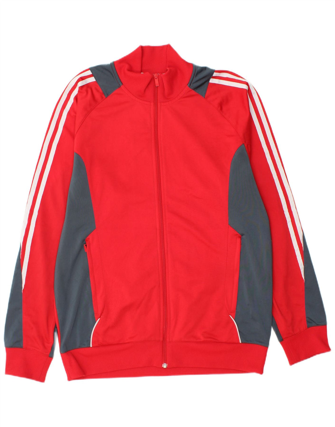 Ανδρική φόρμα ADIDAS Top Jacket UK 42/44 Large Red Colourblock Πολυεστέρας