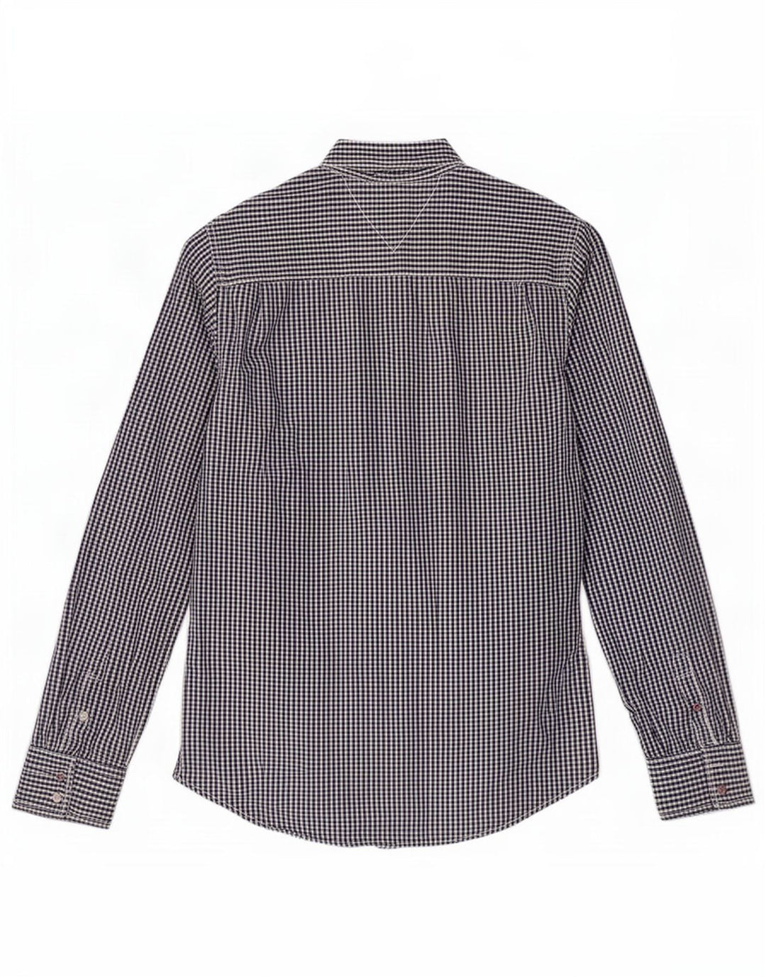 Ανδρικό πουκάμισο Tommy Hilfiger Large Navy Blue Gingham Cotton
