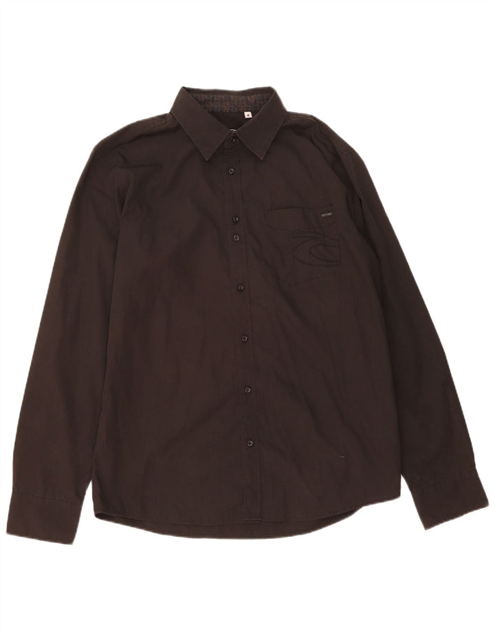RIP CURL Mens Shirt Medium Black Polyester