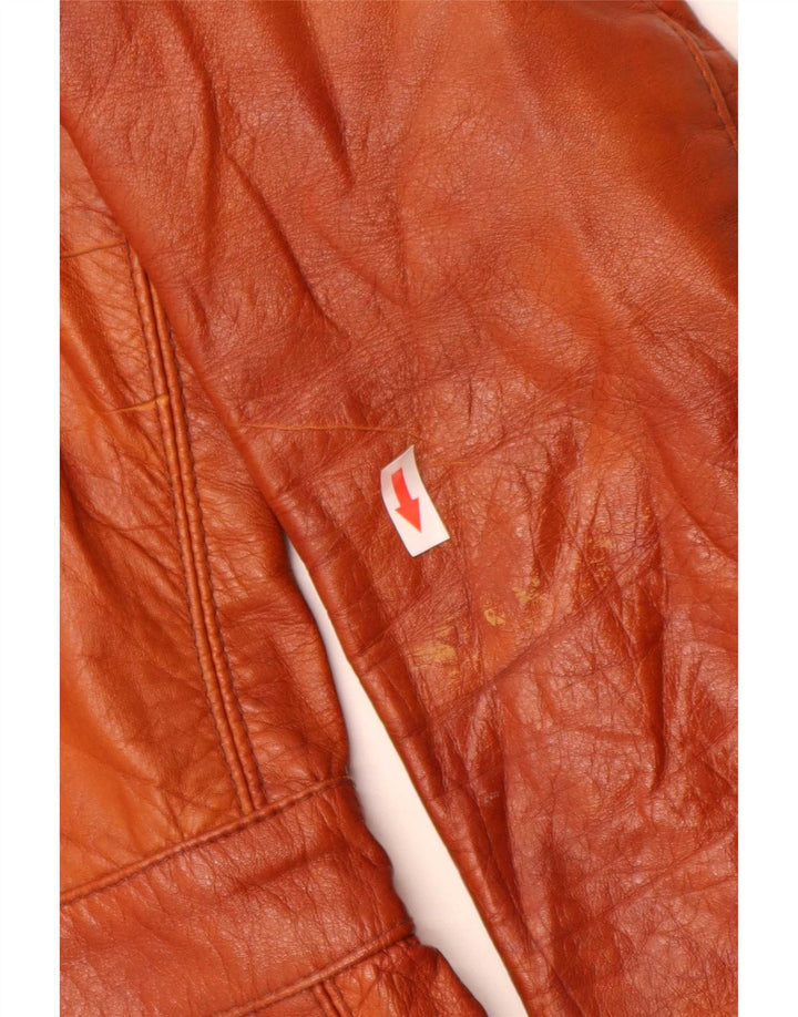 Vintage ανδρικό UK 34 XS καφέ δέρμα