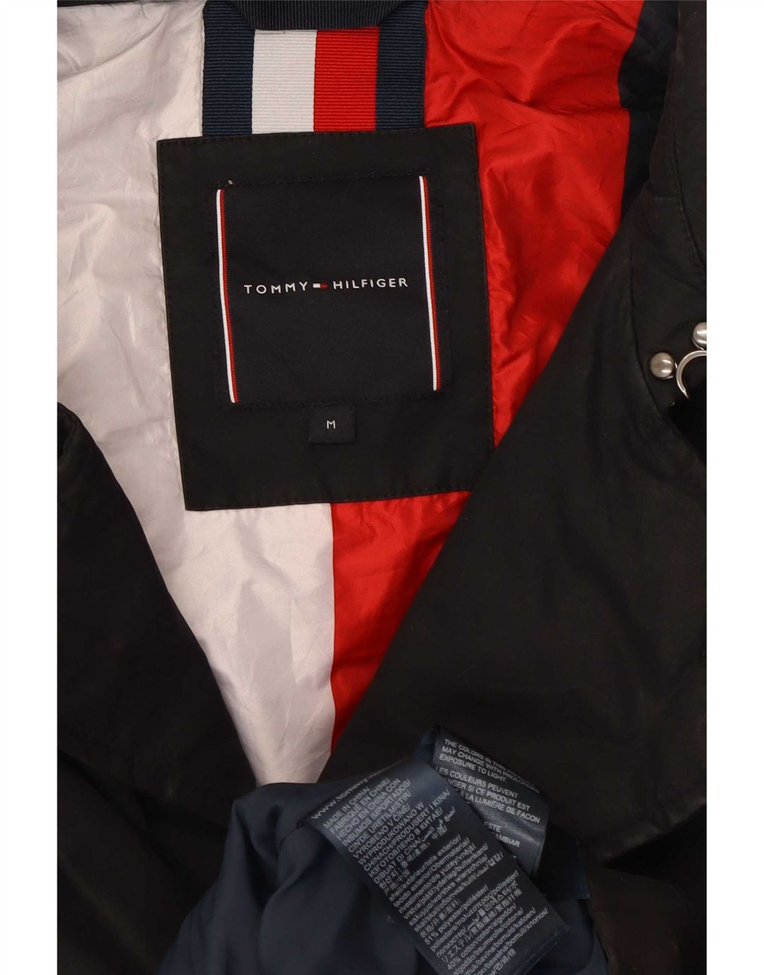 Ανδρικό πανωφόρι Tommy Hilfiger UK 38 Medium Black Polyester