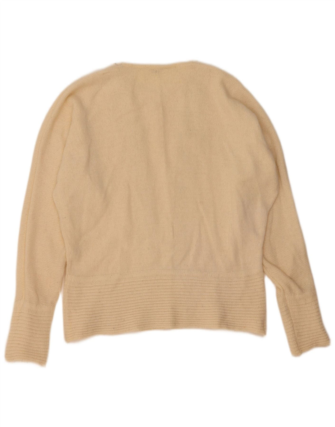 Vintage γυναικείο πουλόβερ με λαιμόκαυστο IT 46 Large Off White Wool