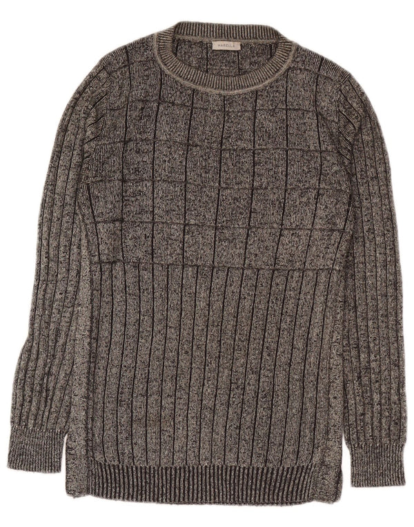 Marella Womens Boat Neck Jumper Sweater UK 6 XS Grey