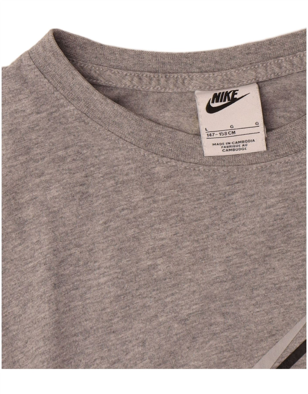 Μπλουζάκι Nike Boys Graphic Top 12-13 Years Large Grey Flecked