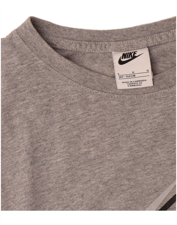 Μπλουζάκι Nike Boys Graphic Top 12-13 Years Large Grey Flecked