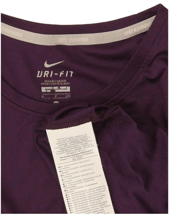 Γυναικείο T-shirt Nike Dri Fit Top UK 8 Small Purple Polyester
