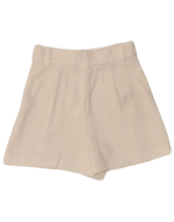 Zara Γυναικείο Ψηλόμεσο Σορτς XS W24 Λευκό Πολυεστέρα