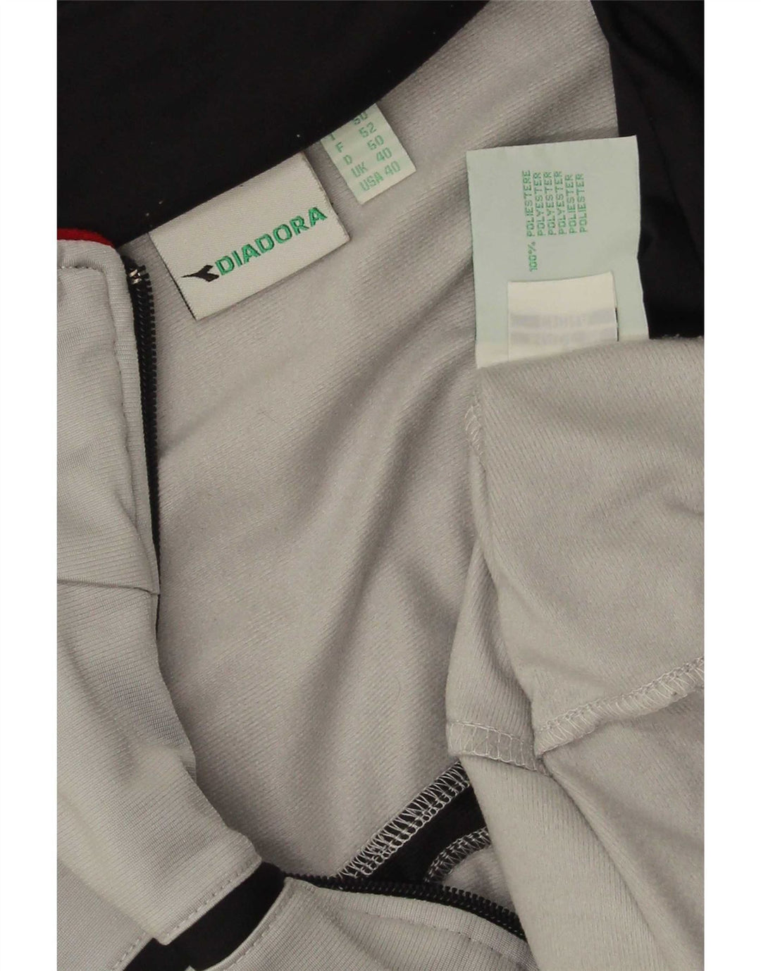 Ανδρική φόρμα Diadora Top Jacket UK 40 Medium Grey Polyester