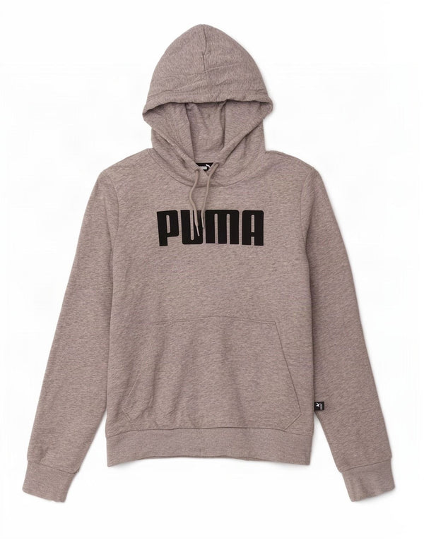 Puma Γυναικείο Γραφικό Φούτερ UK 14 Βαμβακερό μεσαίο γκρι