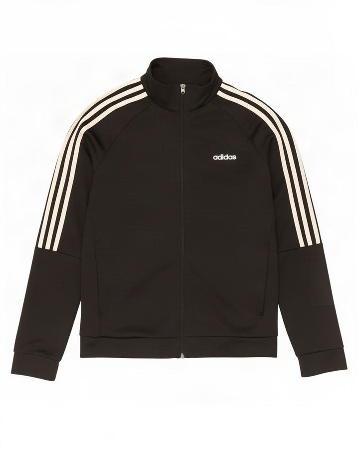 Γυναικεία αθλητική φόρμα Adidas Top Jacket UK 12/14 Medium Black Polyester