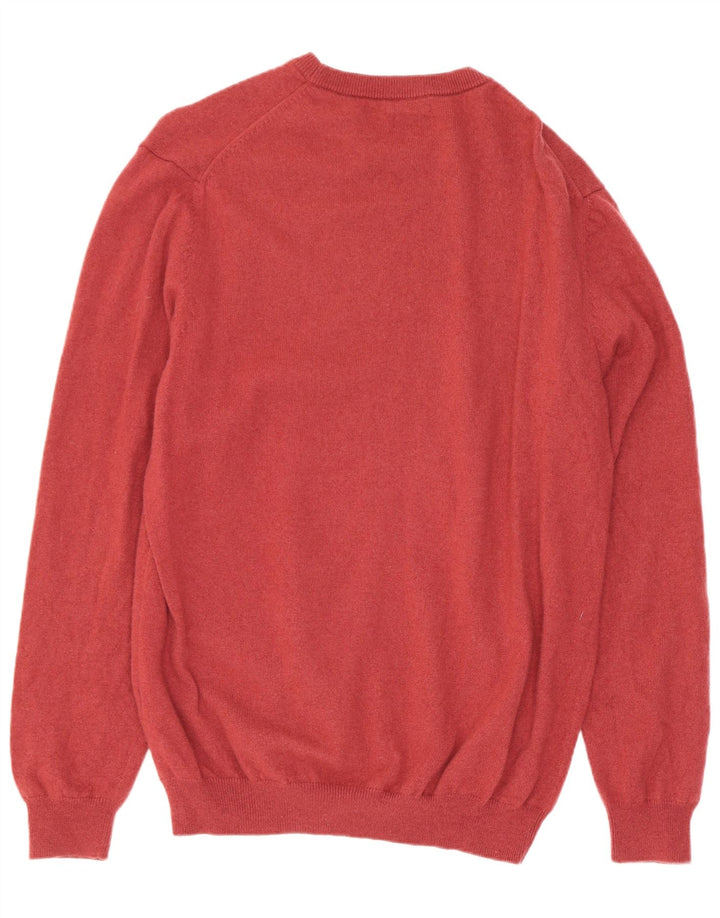Ανδρικό πουλόβερ Massimo Dutti Crew Neck Jumper XL Red Wool